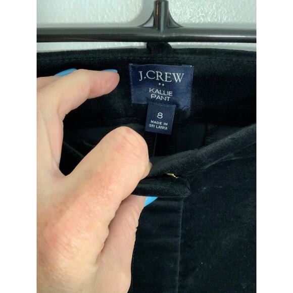 J. Crew Kallie Velvet Pants NWT size 8 - Picture 2 of 8